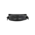 Celine Shoulder Bag Mini Triangle Logo Leather Pochette Black — view 3