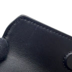 Celine Shoulder Bag Mini Triangle Logo Leather Pochette Black — view 9