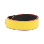 Fendi Shoulder Strap Leather Yellownavy — view 2