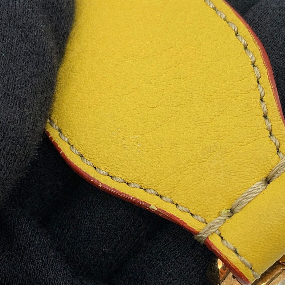Fendi Shoulder Strap Leather Yellownavy — view 7