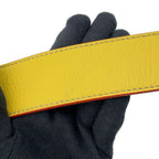 Fendi Shoulder Strap Leather Yellownavy — view 6