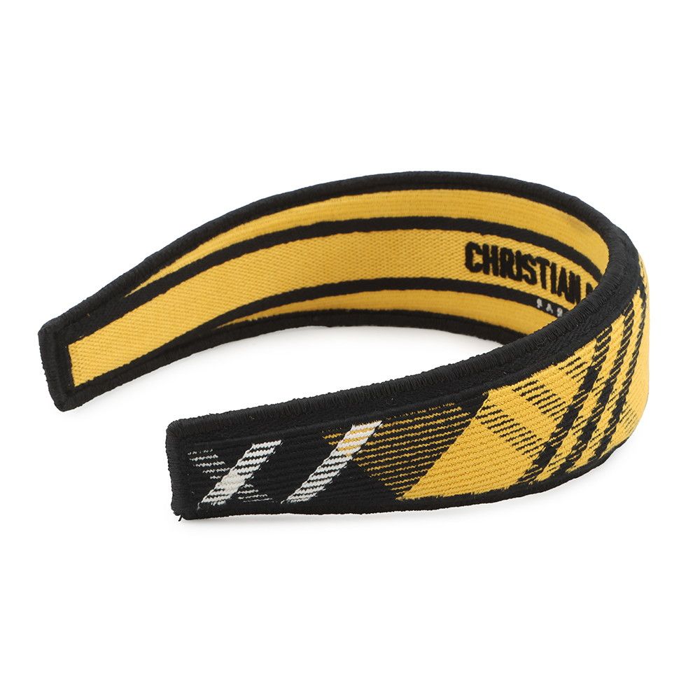 Dior Headband Check Hair Black Yellowblack — view 2