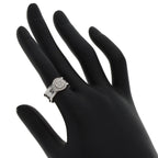 Gucci Icon Toile Diamond Ring 18K White Gold — view 8