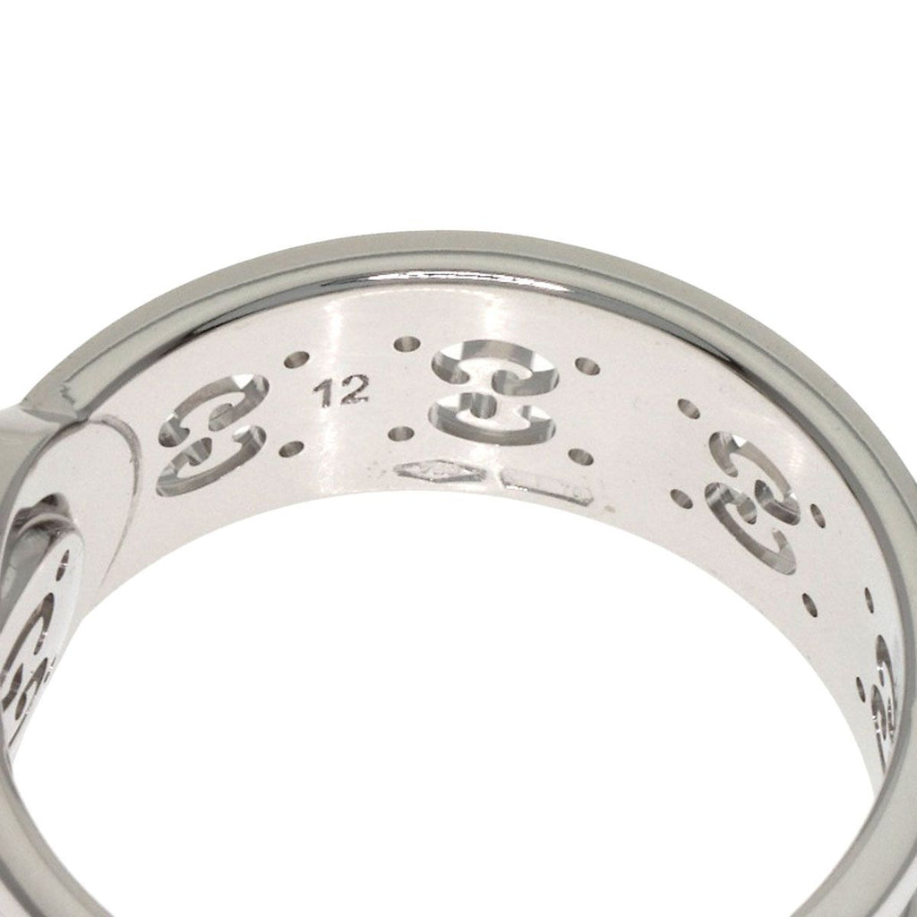 Gucci Icon Toile Diamond Ring 18K White Gold — view 7
