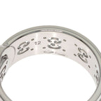 Gucci Icon Toile Diamond Ring 18K White Gold — view 7