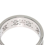 Gucci Icon Toile Diamond Ring 18K White Gold — view 6