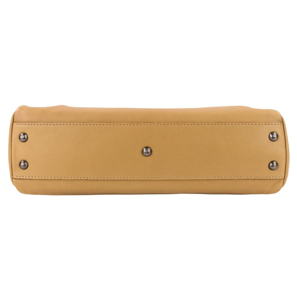 Fendi Peekaboo 2-Way Shoulder Bag Brown Beige — view 5