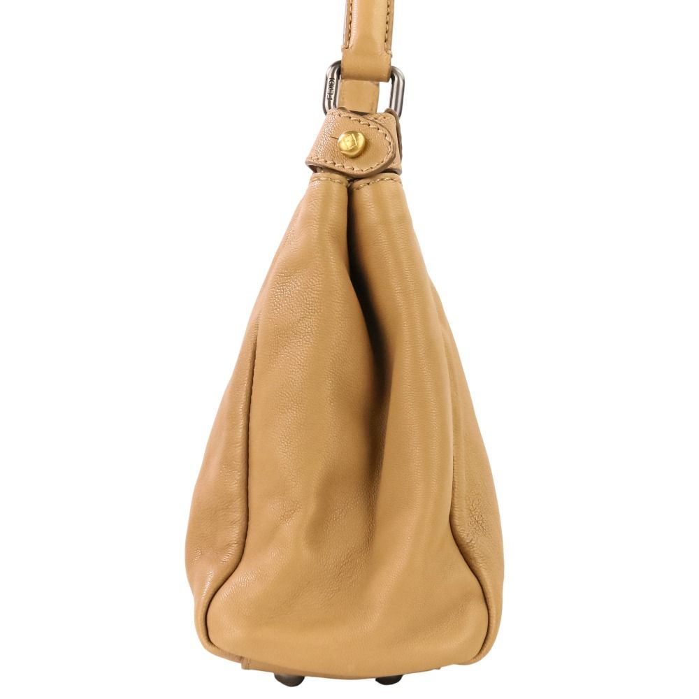 Fendi Peekaboo 2-Way Shoulder Bag Brown Beige — view 4