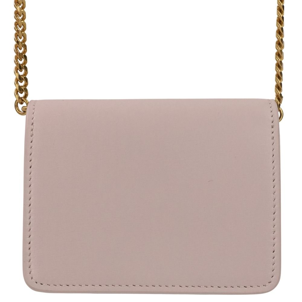 Celine Triomphe Chain Card Holder Mini Shoulder Bag Light Pink — view 2