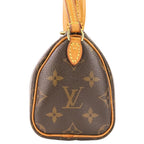 Louis Vuitton Nano Speedy Monogram Shoulder Pouch Mini Bag Brown — view 4