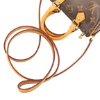 Louis Vuitton Nano Speedy Monogram Shoulder Pouch Mini Bag Brown — view 7