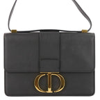 Dior 30 Montaigne Leather Bag Black — view 2