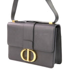 Dior 30 Montaigne Leather Bag Black — view 3