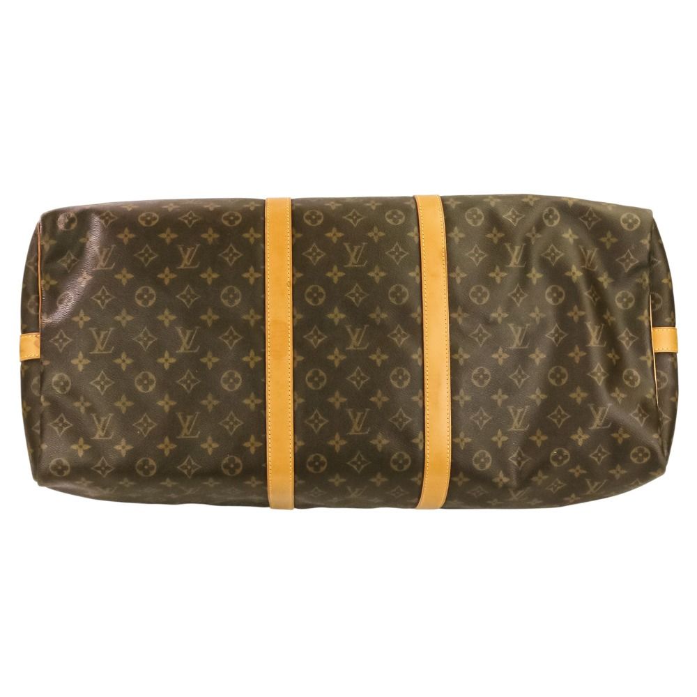 Louis Vuitton Monogram Keepall Bandouliere 60 Boston Bag Brown — view 4