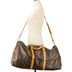 Louis Vuitton Monogram Keepall Bandouliere 60 Boston Bag Brown — view 7