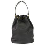 Prada Duet Drawstring Nylon Shoulder Bag Black — view 2