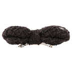 Chanel CC Logo Ribbon Tweed Barrette Black — view 8