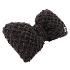 Chanel CC Logo Ribbon Tweed Barrette Black — view 5