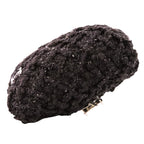 Chanel CC Logo Ribbon Tweed Barrette Black — view 9