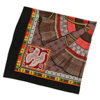 Hermes Cent Plis Des Miao Carre Geant 140 Cashier Large Shawl Black Red — view 4
