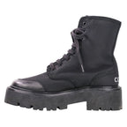 Celine Lace Up Balkis Boots Nylon Canvas 36 — view 3