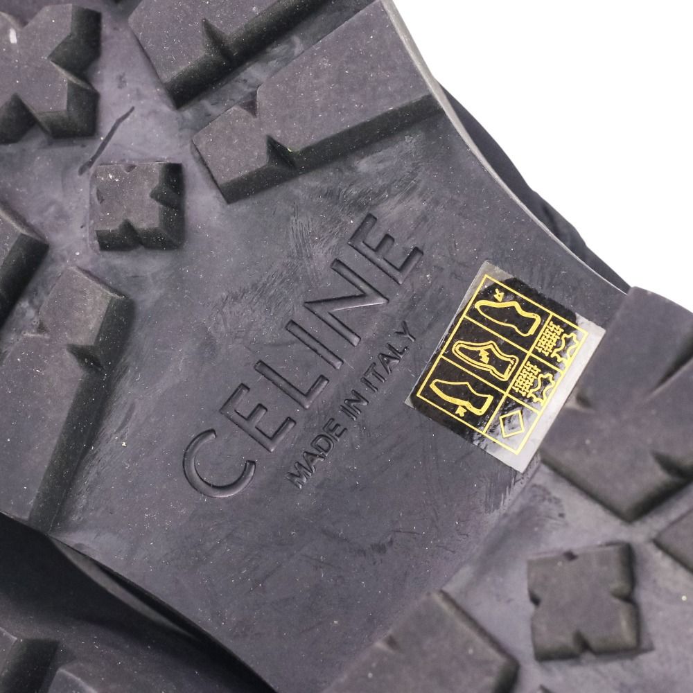 Celine Lace Up Balkis Boots Nylon Canvas 36 — view 7