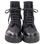 Celine Lace Up Balkis Boots Nylon Canvas 36 — view 2