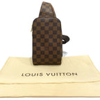 Louis Vuitton Geronimos Belt Bag Damier Ebene Canvas Brown Gold — view 9