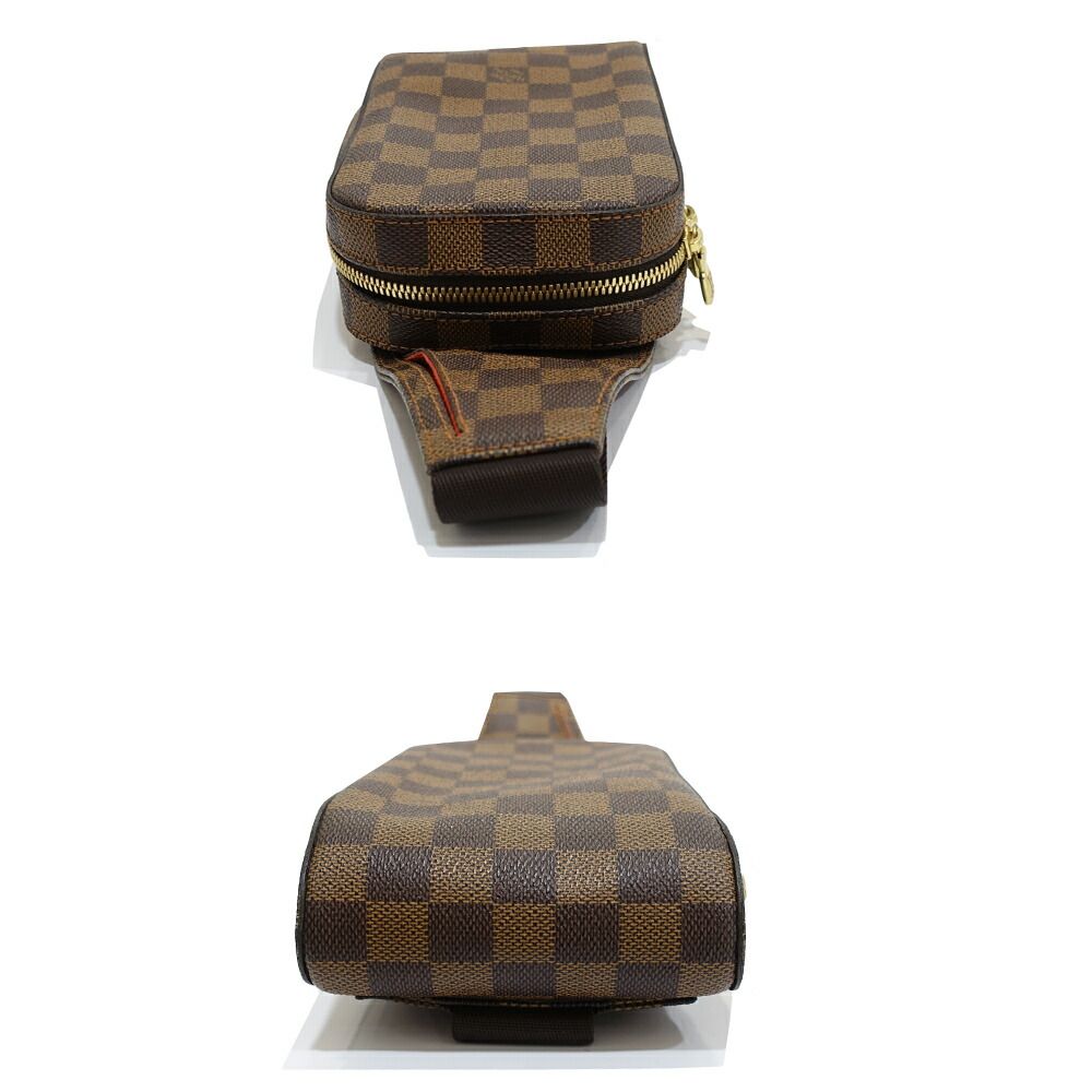 Louis Vuitton Geronimos Belt Bag Damier Ebene Canvas Brown Gold — view 3