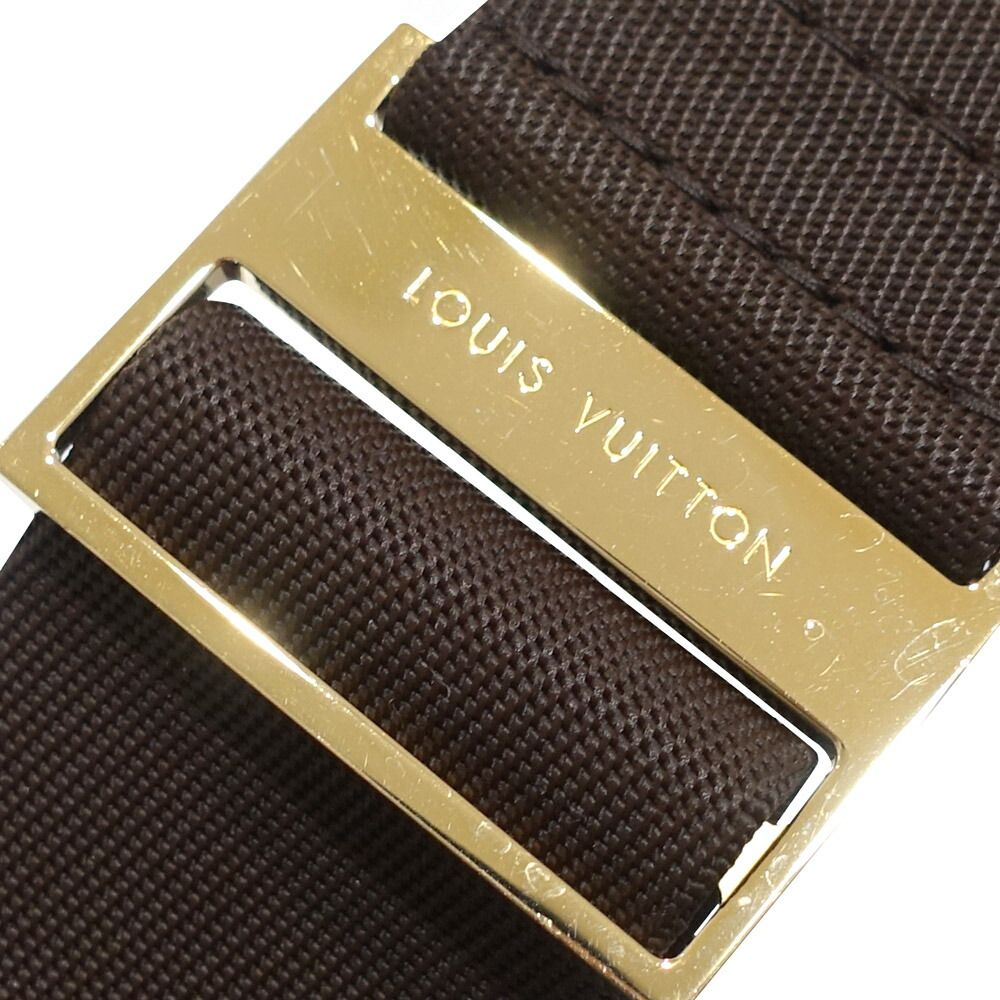 Louis Vuitton Geronimos Belt Bag Damier Ebene Canvas Brown Gold — view 6