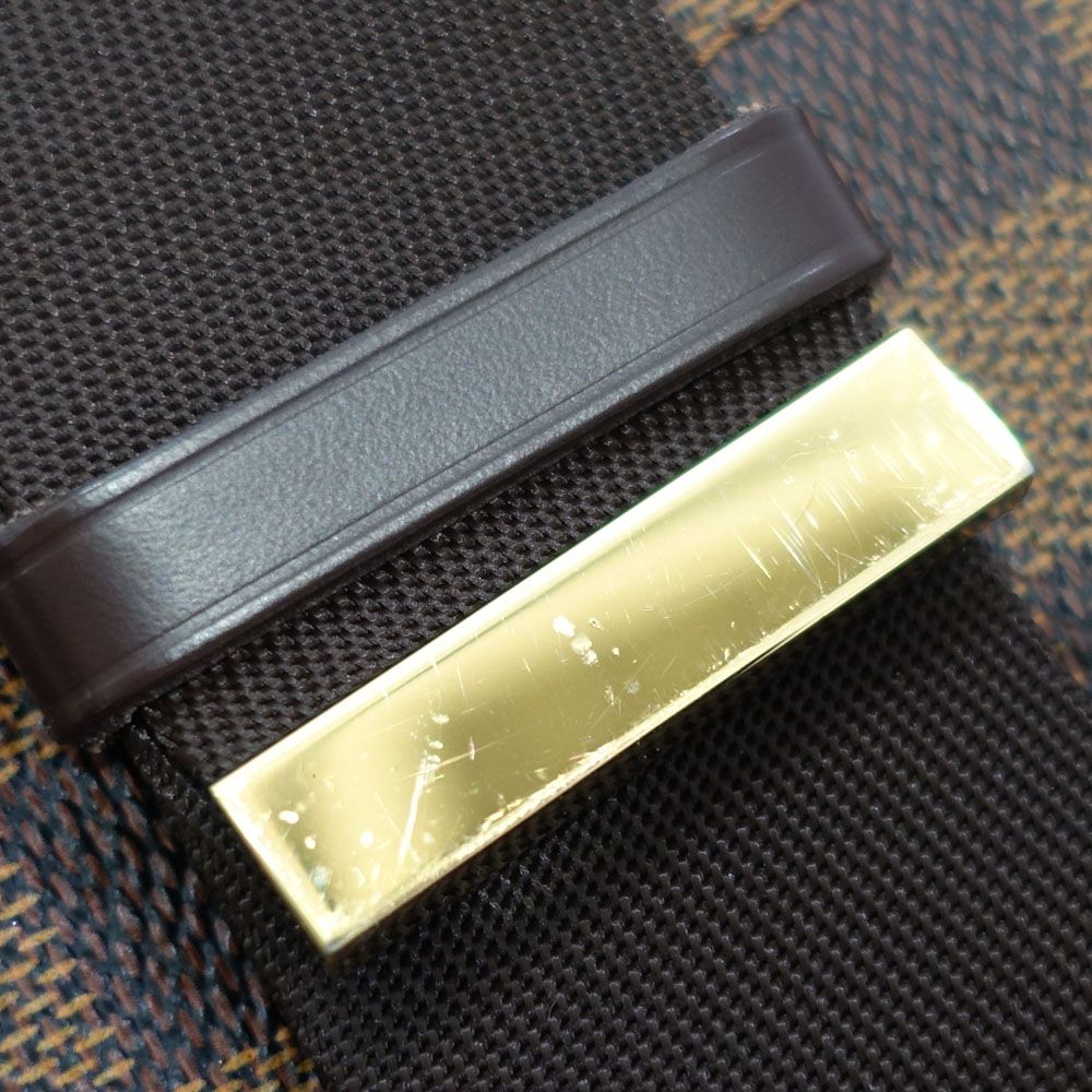Louis Vuitton Geronimos Belt Bag Damier Ebene Canvas Brown Gold — view 7