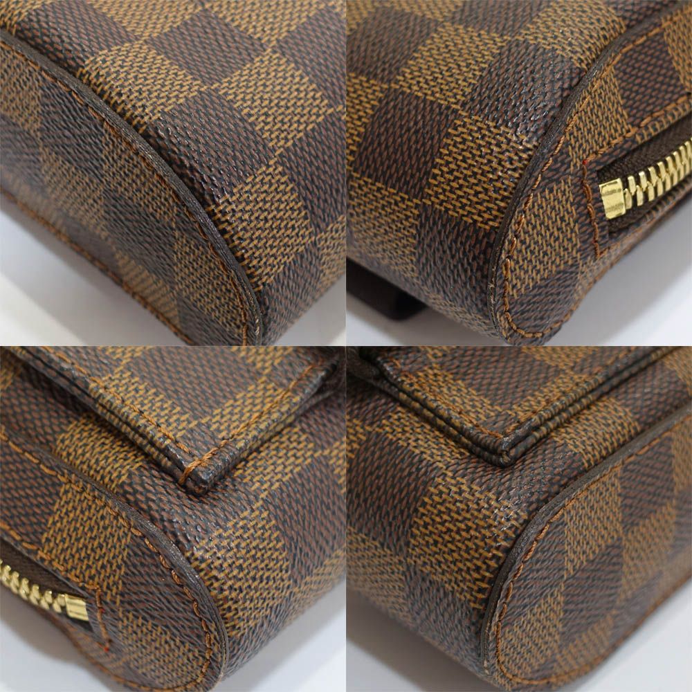 Louis Vuitton Geronimos Belt Bag Damier Ebene Canvas Brown Gold — view 4