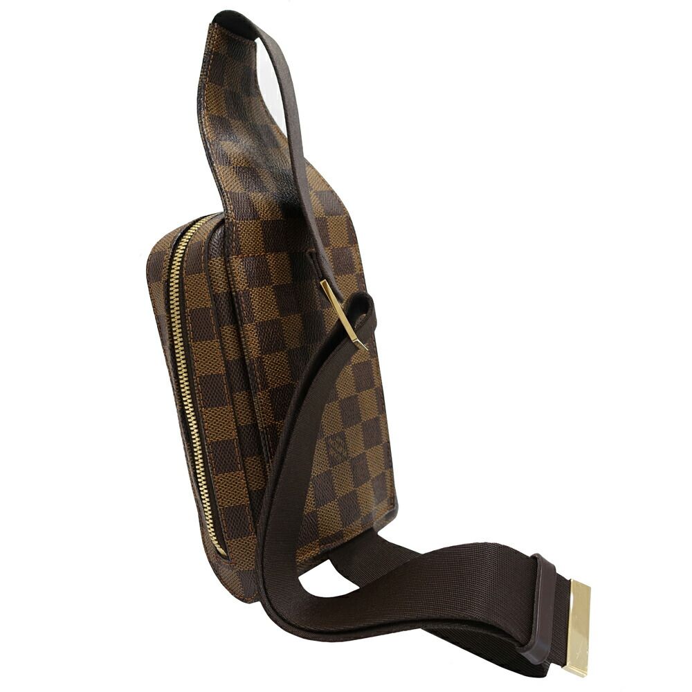 Louis Vuitton Geronimos Belt Bag Damier Ebene Canvas Brown Gold — view 2