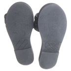 Chanel Metiers D'art Collection Lambskin CC Logo Flat Sandals Black — view 5