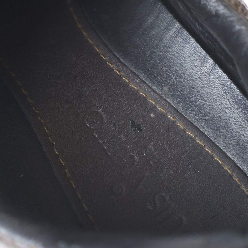 Louis Vuitton Monogram Macassar Globe Trotter Sneaker Brown Black — view 6