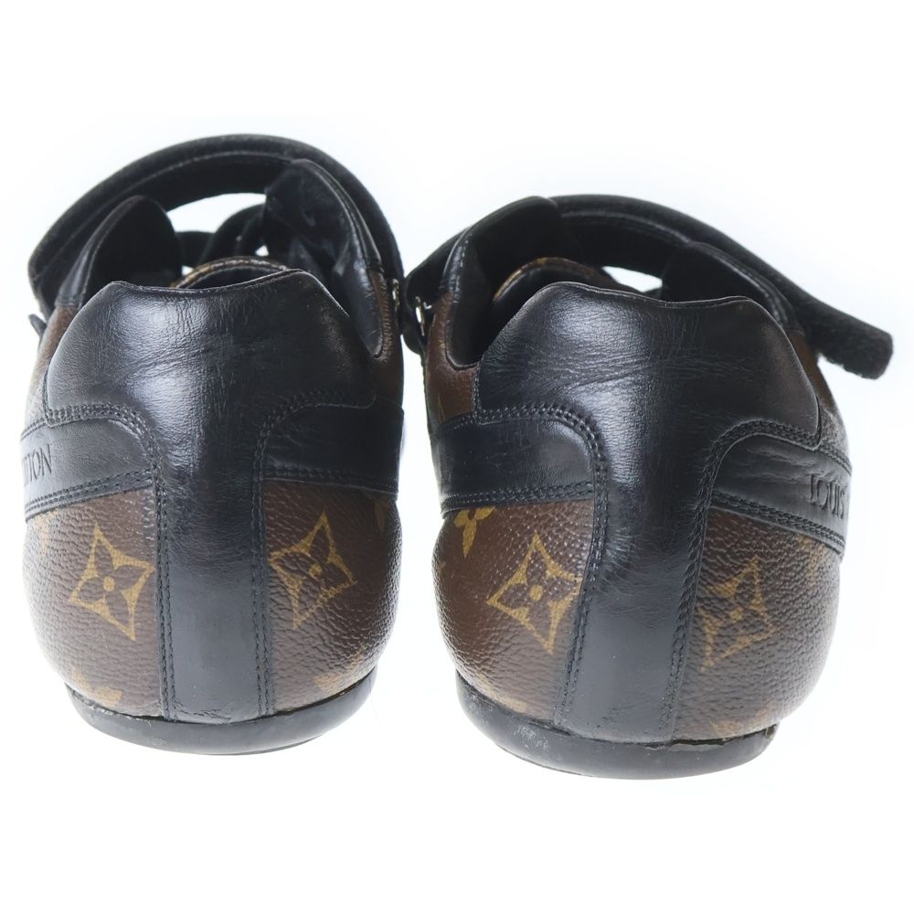 Louis Vuitton Monogram Macassar Globe Trotter Sneaker Brown Black — view 3