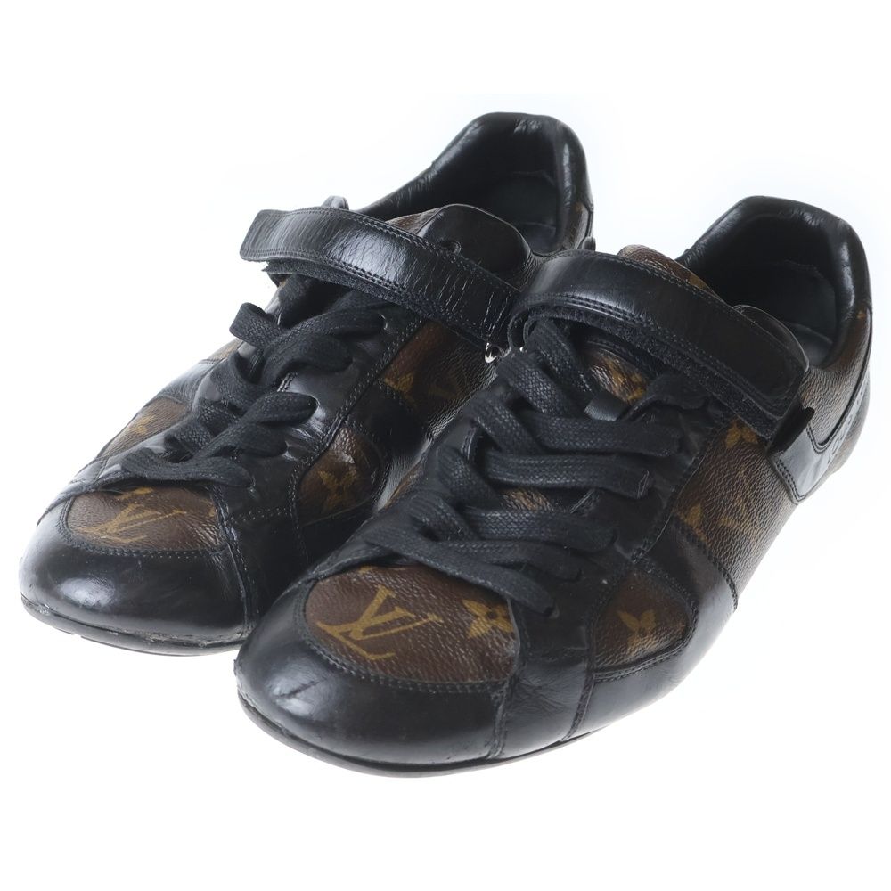 Louis Vuitton Monogram Macassar Globe Trotter Sneaker Brown Black — view 2