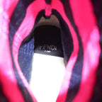 Fendi Border Socks Sneakers Navy Pink Navypink — view 4