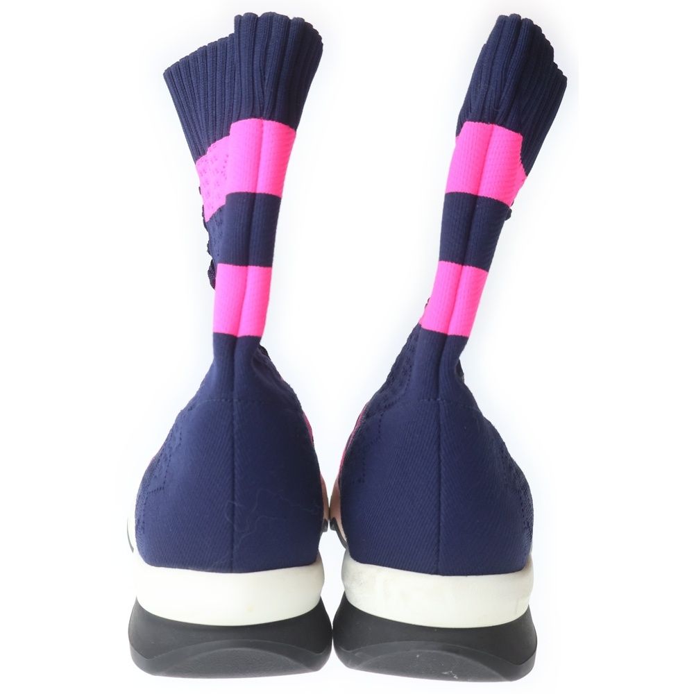 Fendi Border Socks Sneakers Navy Pink Navypink — view 3