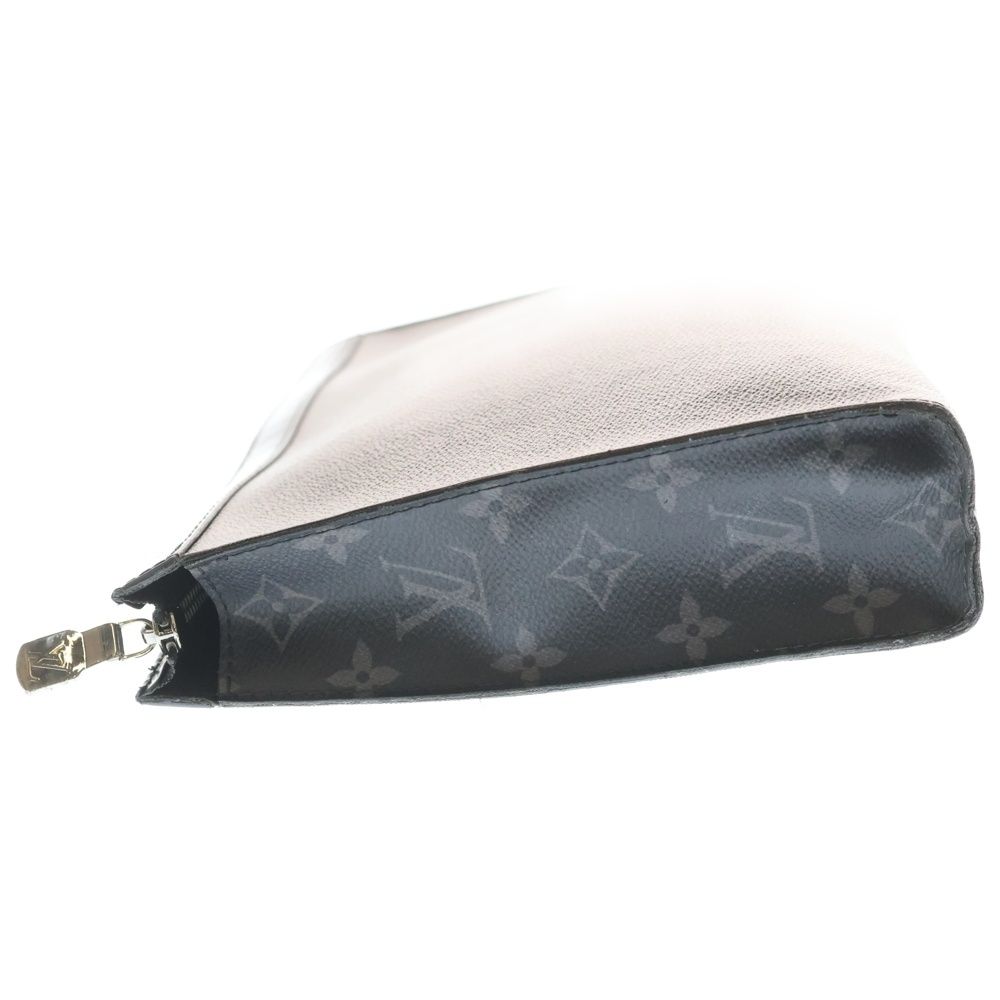 Louis Vuitton Monogram Pochette Voyage Clutch Gray — view 3
