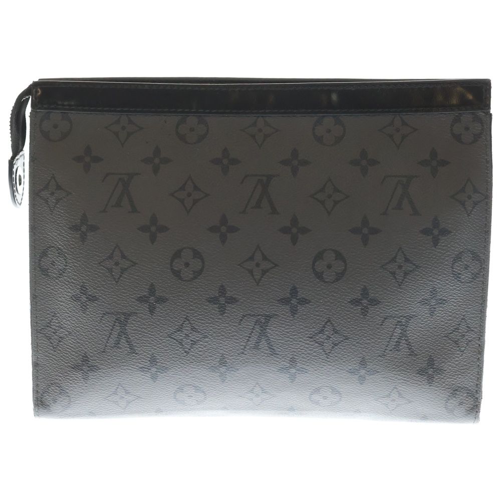 Louis Vuitton Monogram Pochette Voyage Clutch Gray — view 2