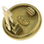 Chanel Button Earrings Gold — view 6