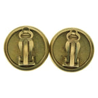 Chanel Button Earrings Gold — view 2