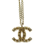 Chanel CC Logo Necklace Gold Plated — view 3