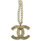 Chanel CC Logo Necklace Gold Plated — view 5