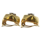 Chanel CC Logo Earrings Gold — view 3