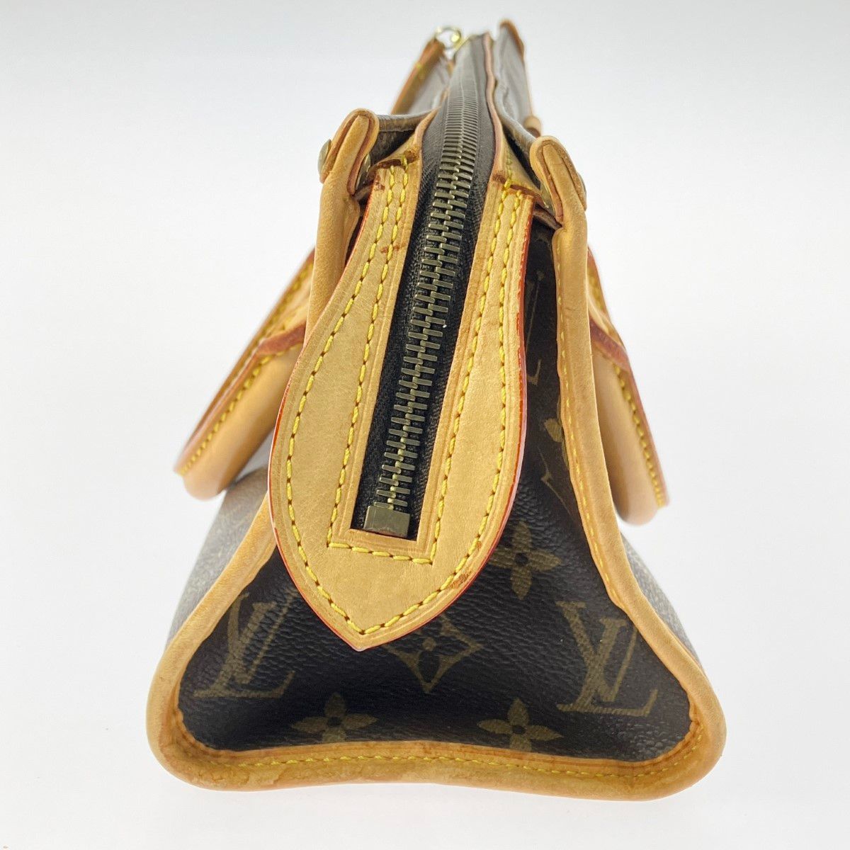 Louis Vuitton Handbag Monogram Canvas Leather — view 4
