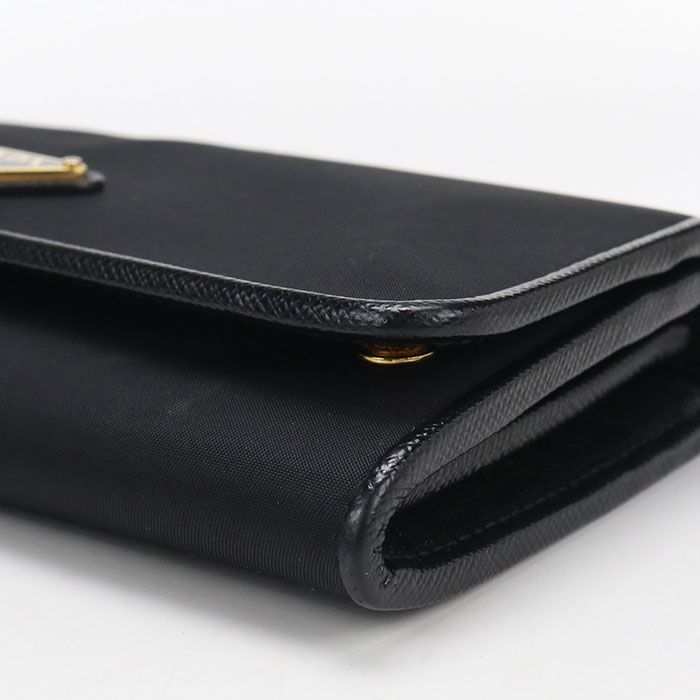 Prada Triangle Wallet Uz0 with Bifold Coin Purse — view 8