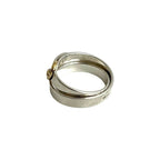 Hermes Double Tour 18K Gold Ring Silver — view 5