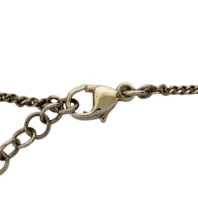 Chanel Box CC Logo Motif Plated Rhinestone Necklace — view 4